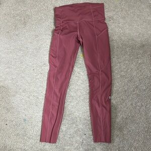 Lululemon pink leggings